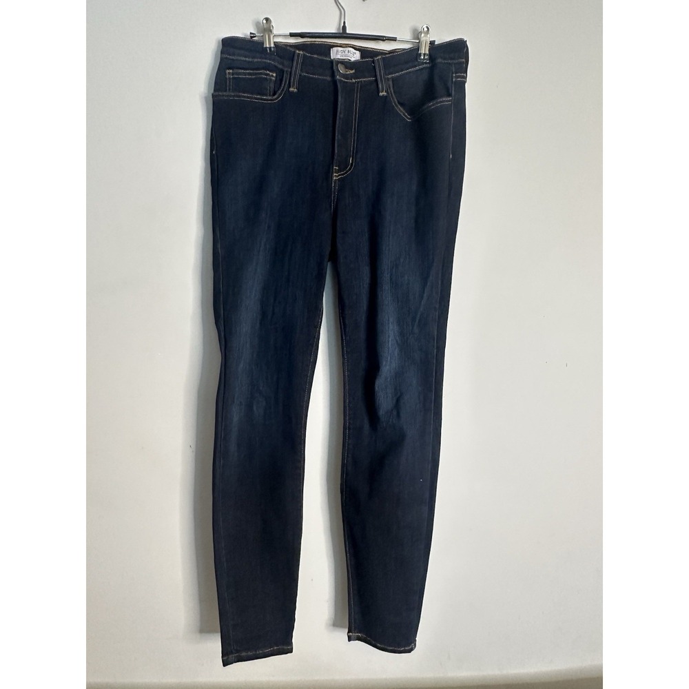 Judy Blue Womens Skinny Jeans Dark Wash Slim Fit Blue Size 15 32